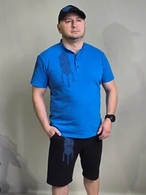 Комплекты: Комбинированый летний костюм